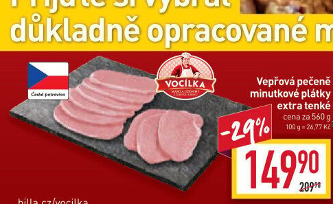 Vepřová pečeně bez kosti Vocílka