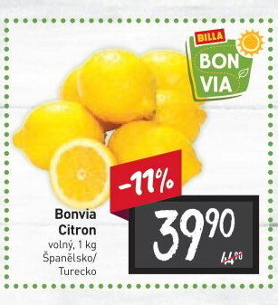 Citrony Billa Bonvia