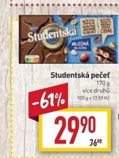 Čokoláda Studentská pečeť Orion