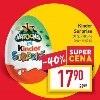 Čokoládové vajíčko s překvapením Kinder Surprise