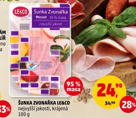 Šunka Zvonařka nejvyšší jakosti LE&amp