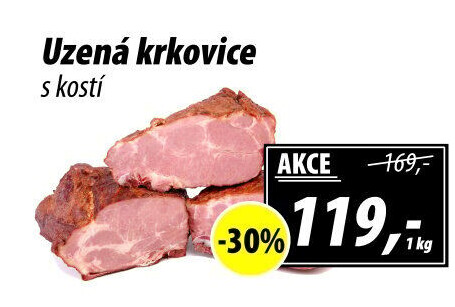 Uzená krkovice s kostí