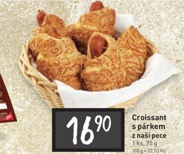 Croissant s párkem