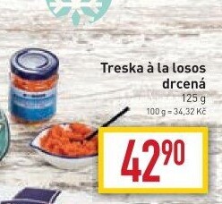Drcená treska a la losos v oleji Nowaco