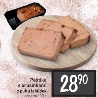 Paštika brusinková
