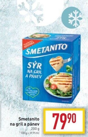 Sýr Smetanito na gril Želetava