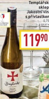 Vína Templářské sklepy Čejkovice - přívlastková
