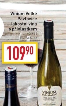 Vína Vinium Velké Pavlovice - přívlastková