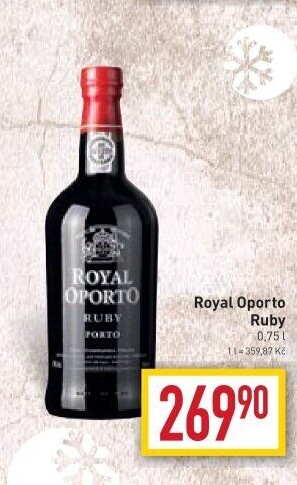 Víno červené Ruby Royal Oporto Real Companhia Velha