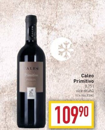Víno Primitivo Caleo