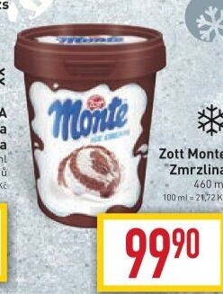 Zmrzlina v kelímku Monte Zott