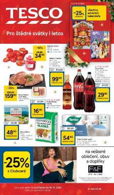 akční leták Tesco 9.11.2022-15.11.2022