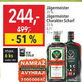 Bylinný likér Jägermeister