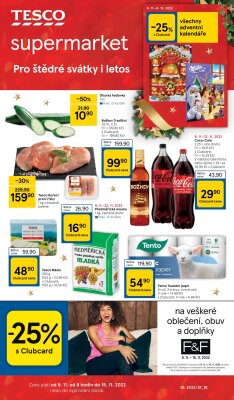 akční leták Tesco 9.11.2022-15.11.2022