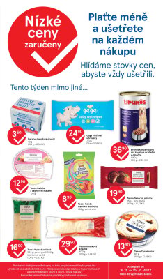 akční leták Tesco 9.11.2022-15.11.2022