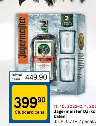 Bylinný likér Jägermeister - dárkové balení