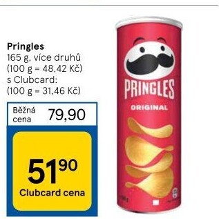 Chipsy Pringles - tubus