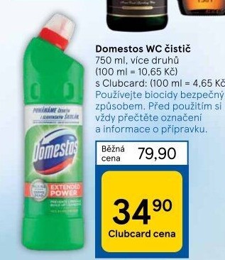Čistič WC gelový Domestos