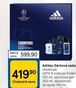 Dárková kazeta pánská UEFA Adidas