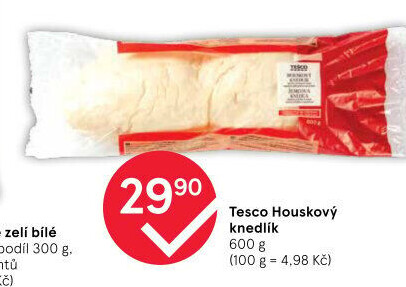 Knedlík houskový Tesco