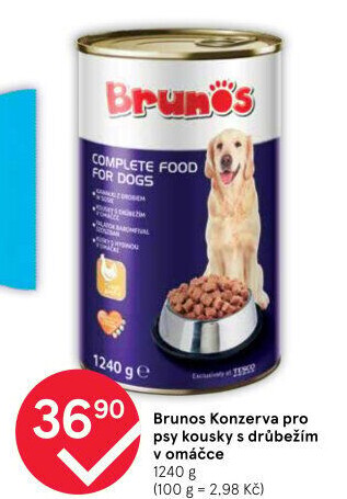 Konzerva pro psy Brunos
