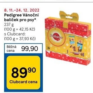 Pamlsky pro psy vánoční balíček Pedigree
