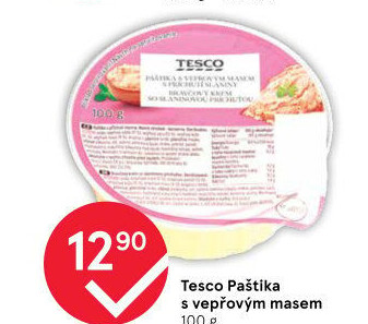 Paštika s vepřovým masem Tesco