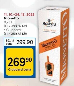 Prosecco Mionetto