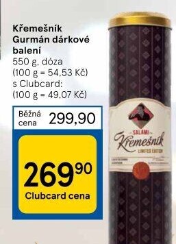 Salám Křemešník Kostelecké uzeniny - dárkové balení