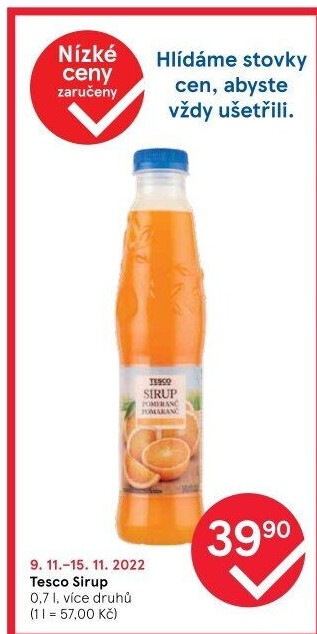 Sirup Tesco