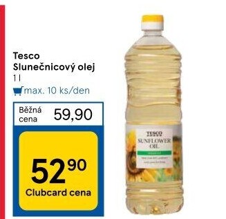 Slunečnicový olej Tesco