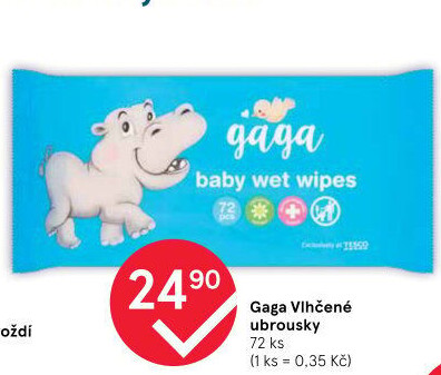 Vlhčené ubrousky dětské Gaga