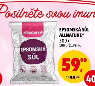 Epsomská sůl Allnature