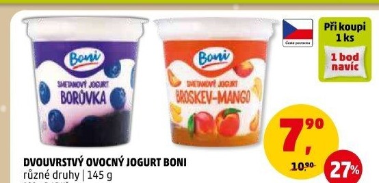 Jogurt ochucený Boni