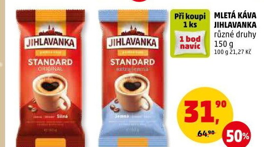 Mleté kávy Jihlavanka