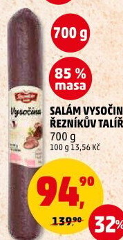 Salám Vysočina Řezníkův talíř