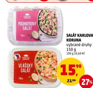 Saláty Karlova Koruna