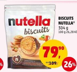 Sušenky Biscuits Nutella