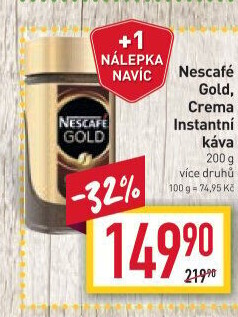 Instantní kávy Nescafé Gold