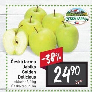 Jablka Golden Delicious Česká Farma