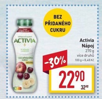 Jogurtový nápoj Activia Danone