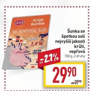 Krůtí šunka se špetkou soli LE&amp