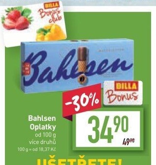 Oplatky Bahlsen