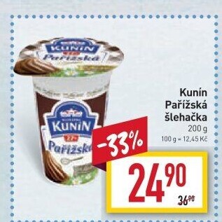 Pařížská šlehačka Kunín 27%