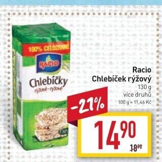Rýžové chlebíčky Racio