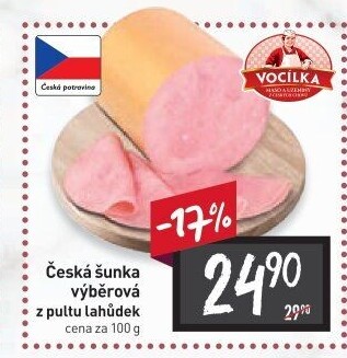 Šunka česká výběrová Vocílka
