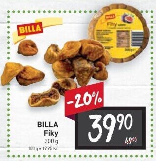 Sušené fíky Billa