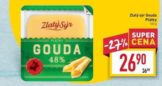 Sýr Gouda Zlatý sýr Milkpol
