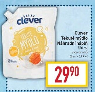 Tekuté mýdlo Clever - náplň