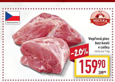 Vepřová plec bez kosti Vocílka